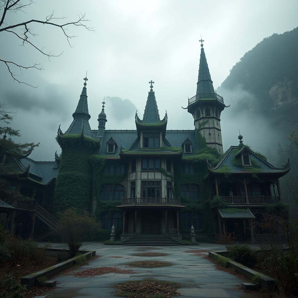 Forgotten Chinese Asylum in Misty Mountains