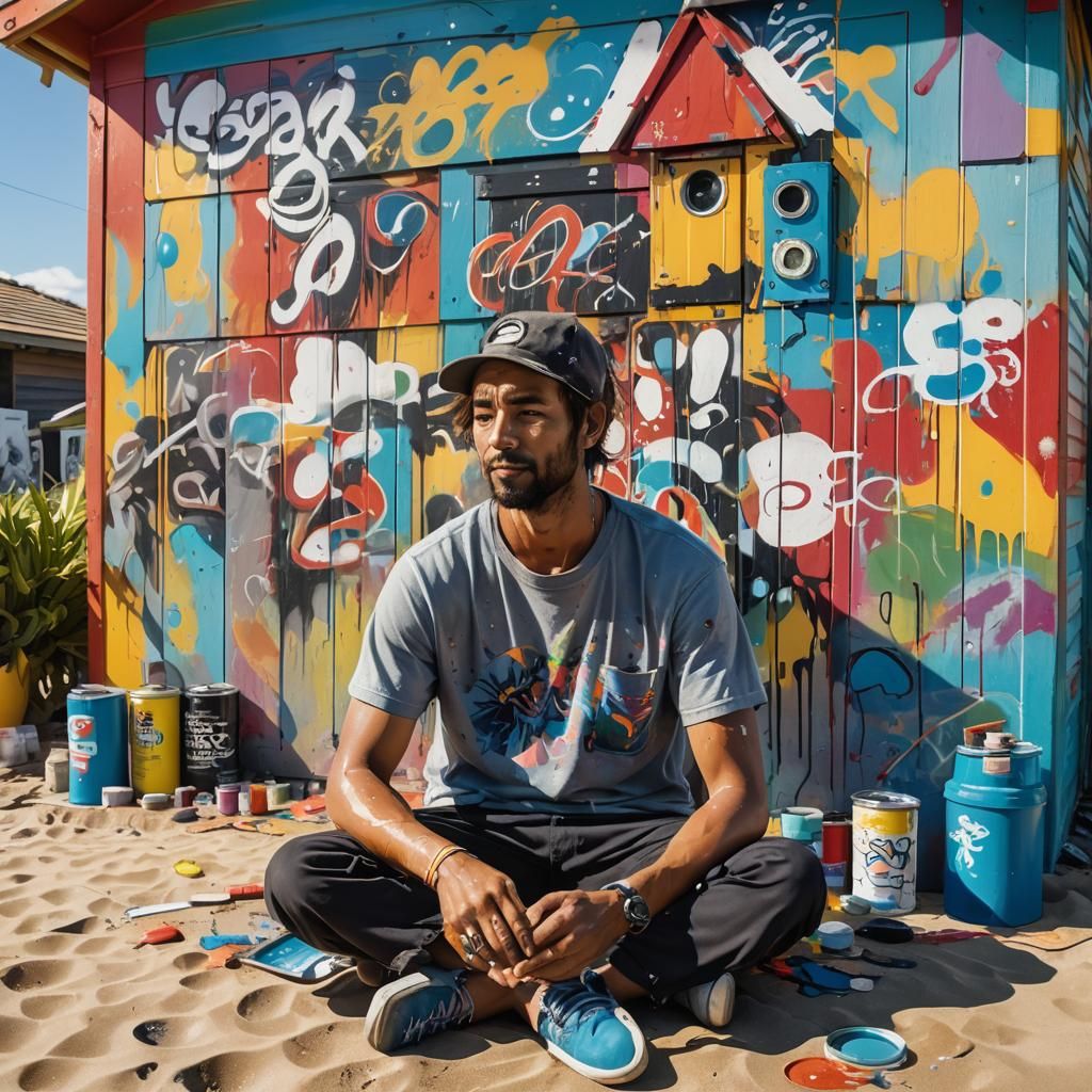 Living in beach hut near the beach