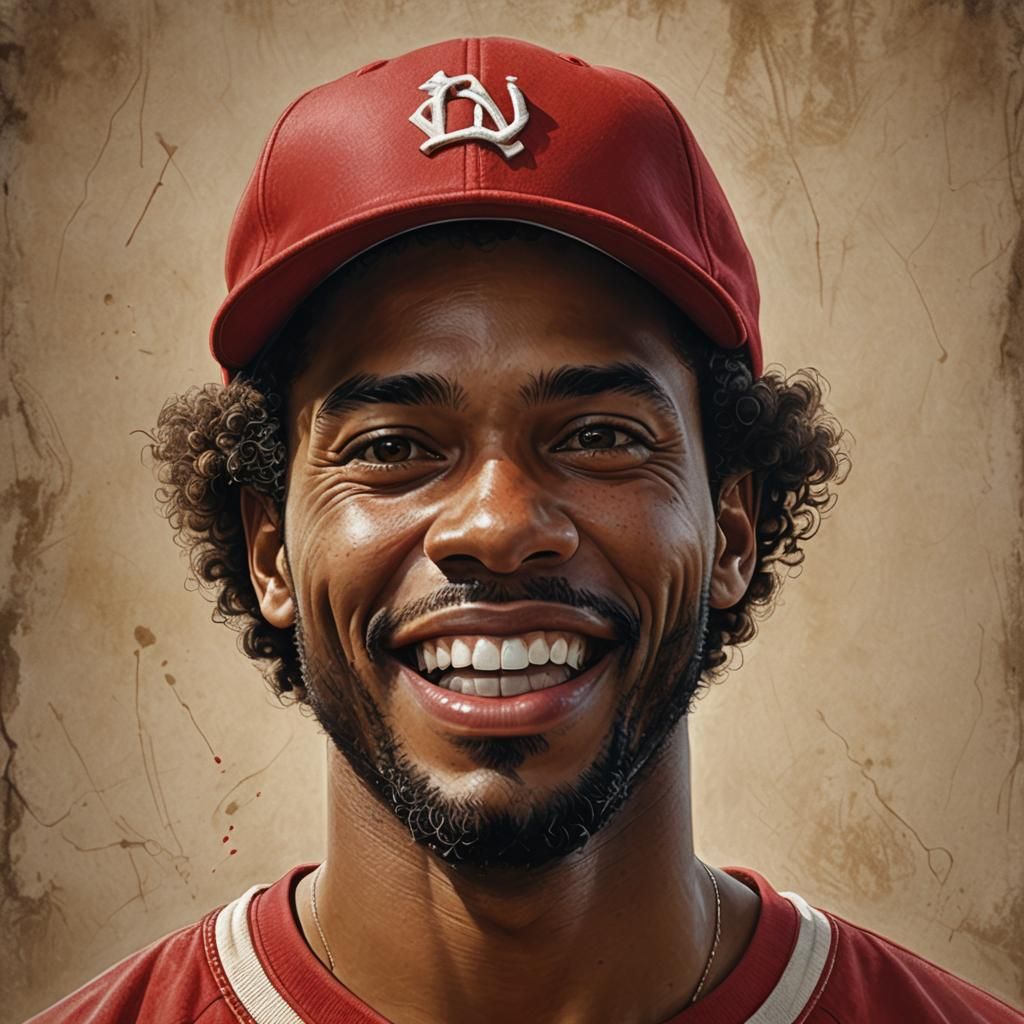 Hyperrealistic Portrait of a Joyful Afro-Latino Man