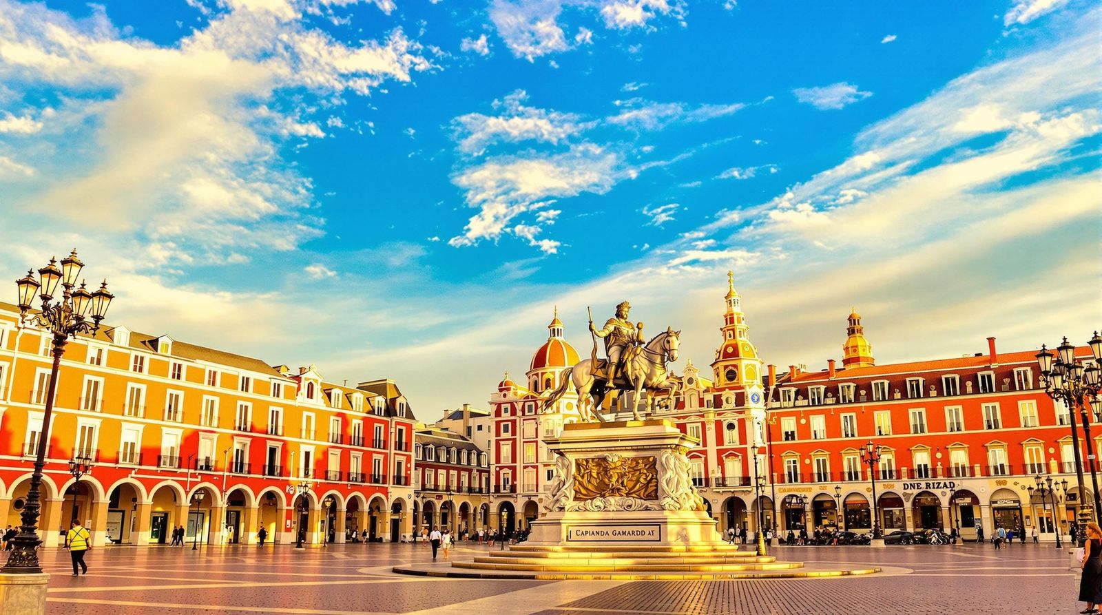 Madrid's Plaza Mayor in Golden Light