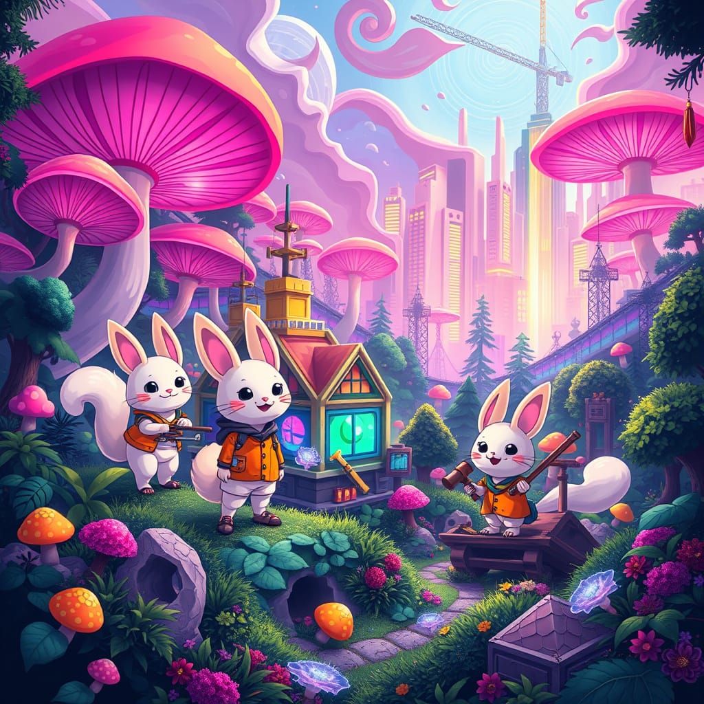 Kitsune Builders Construct Whimsical Futuristic School Amids...