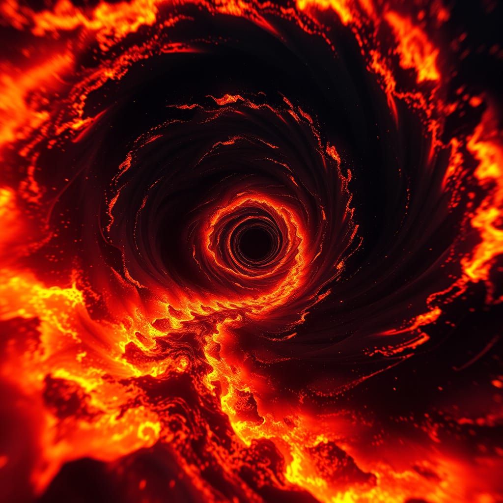 Ethereal Black Sun Realm in Surreal, Kaleidoscopic Colors