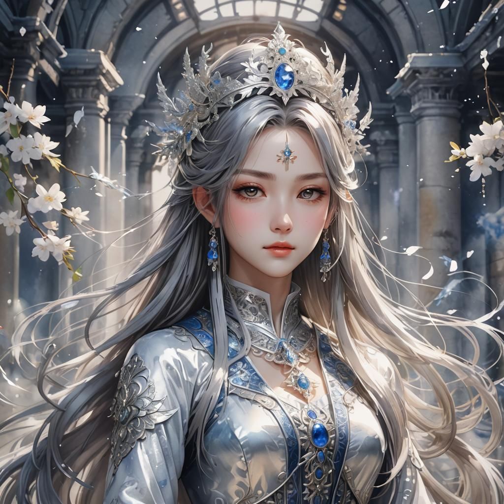 Divine Spirit of Authority in Watercolor Style