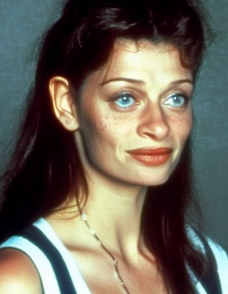 Freckled Portrait of a Cute Young Girl