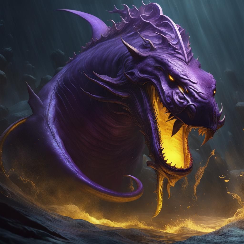 Angry Leviathan: Dark Fantasy Concept Art
