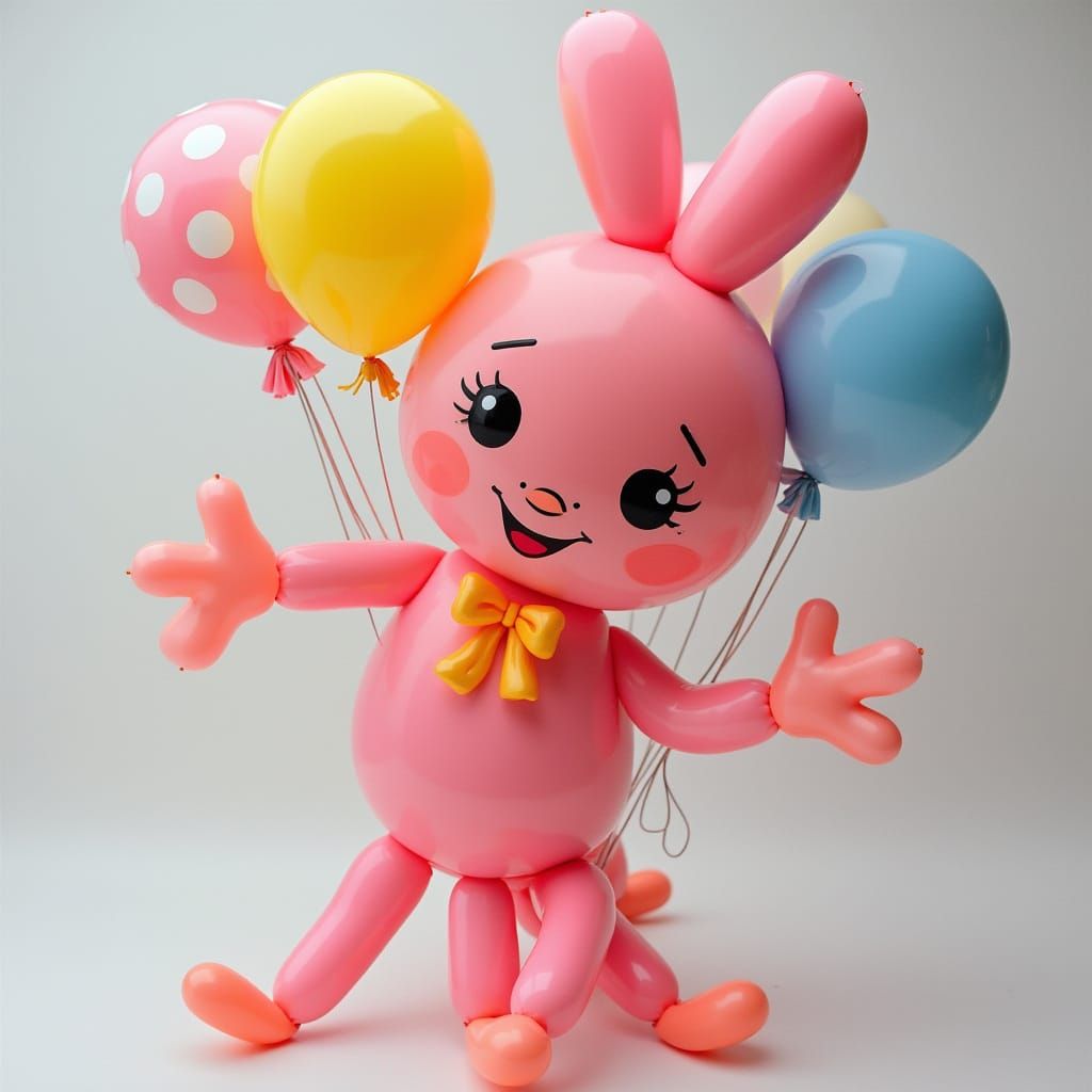 Balloon Figure in Whimsical Art Style