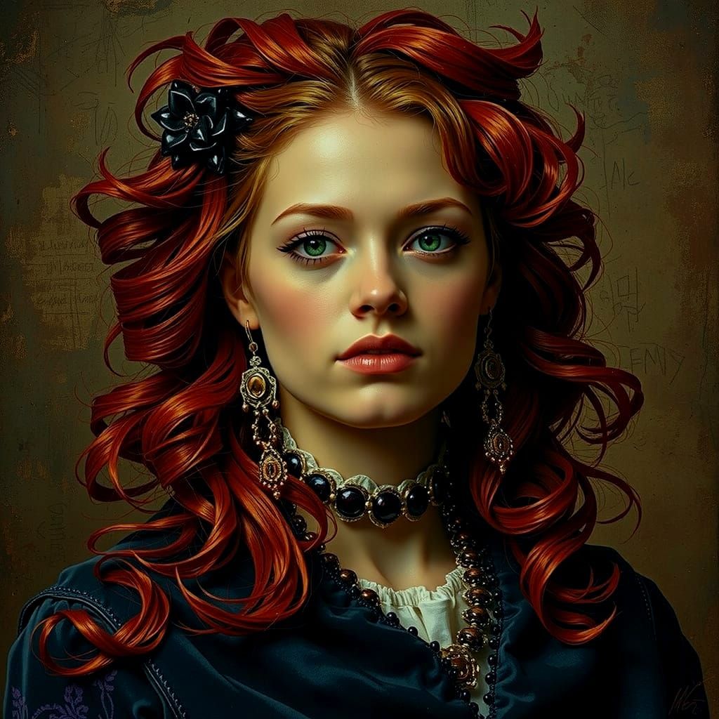 Abstract Swirls of Red Tones in Dynamic Motion