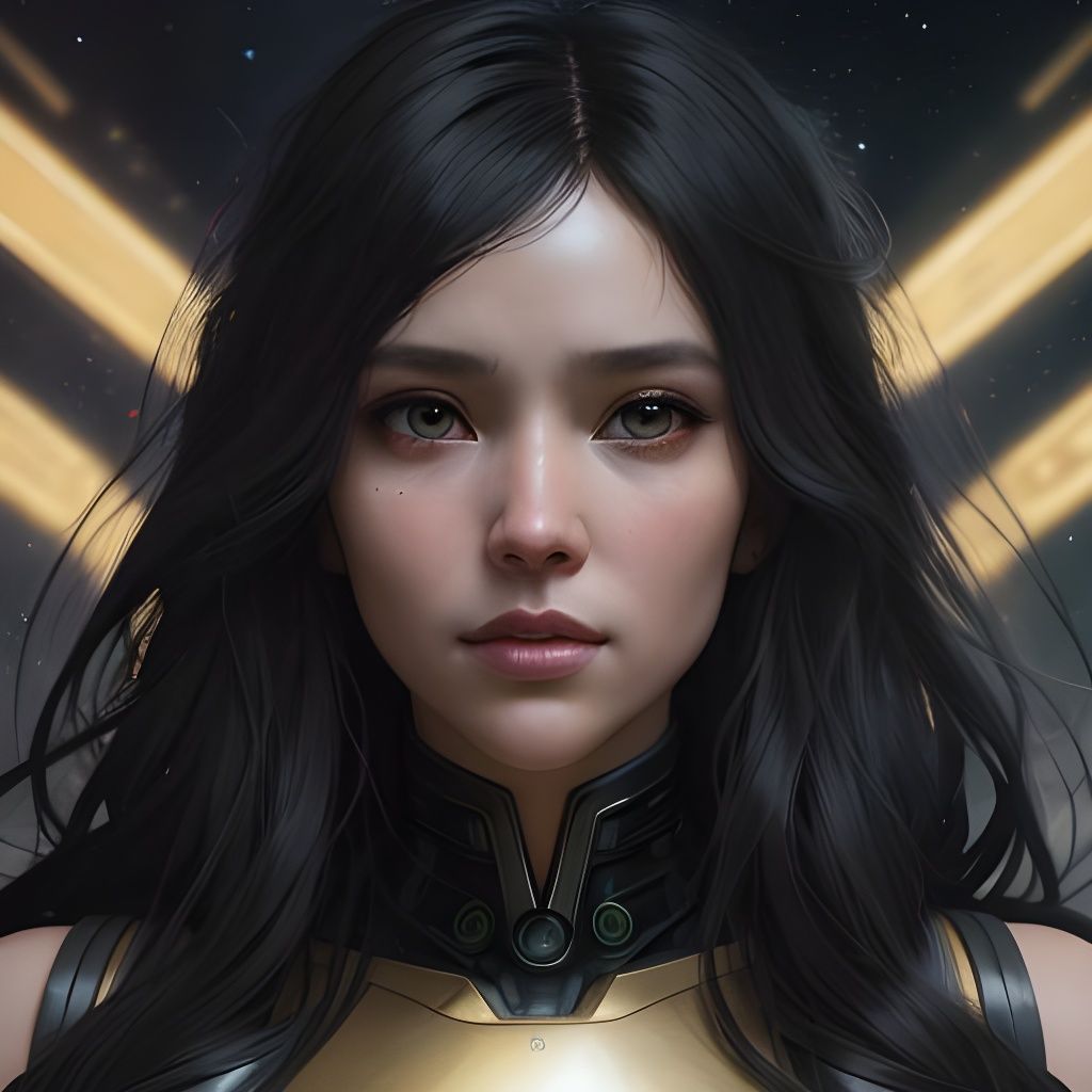 Epic Portrait of Woman in Fire Soulstorm