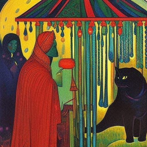 Babylon in Snow and Rain: A Vintage Illustration