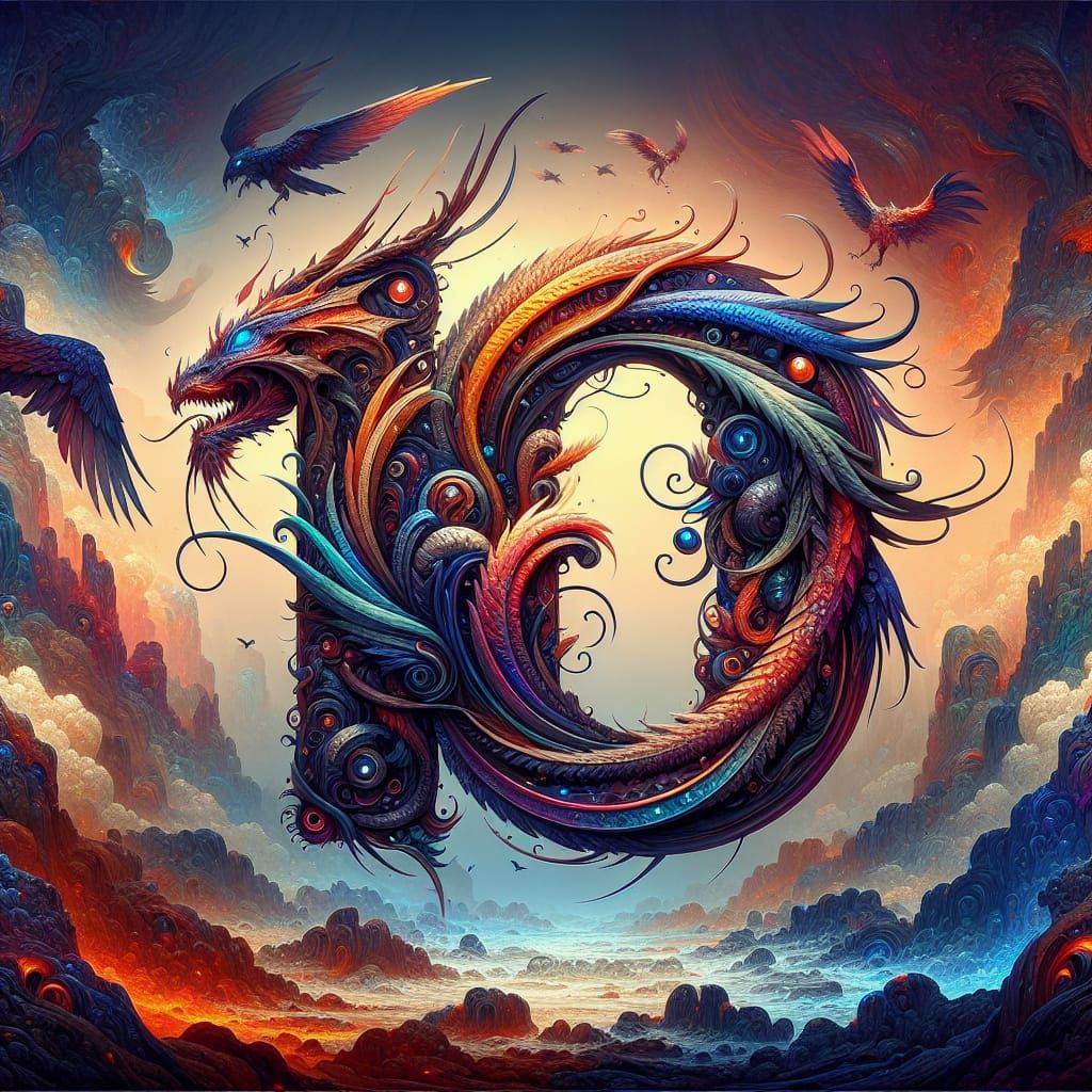 Fantastical Number 10 Logo as Matte Painting