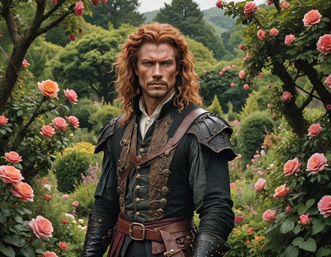 Warrior's Lament: A Romantic Era Portrait