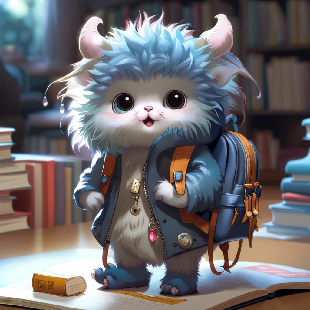 Adorable Chibi Monster's First Day of School