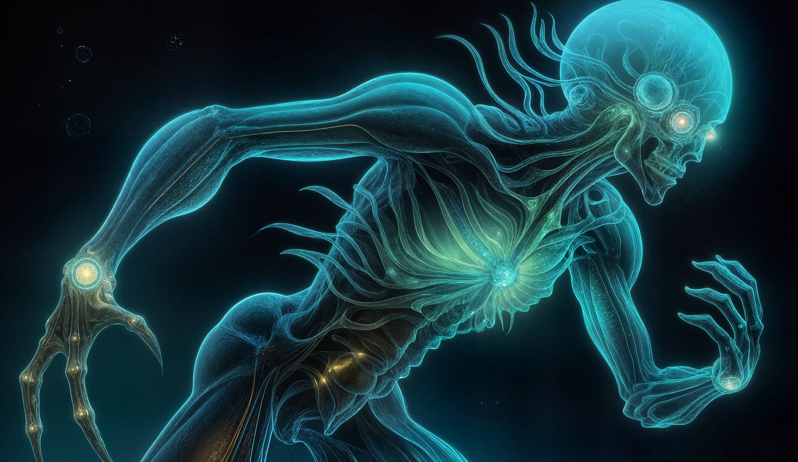 Iridescent Microbial Forms