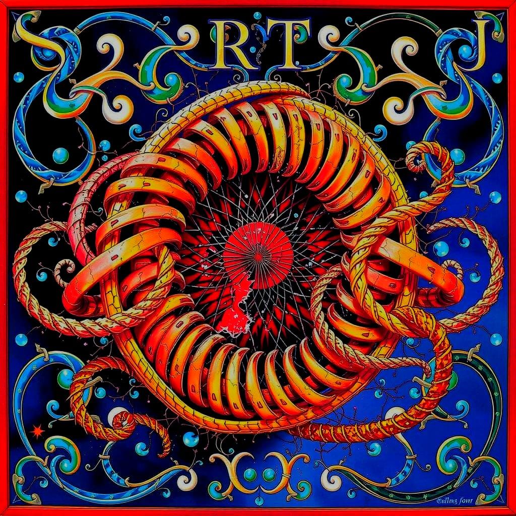 Abstract Swirling Forms in Dynamic Motion