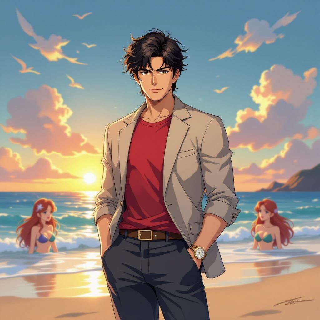 City Hunter Meets Mermaids at Sunrise Beach
