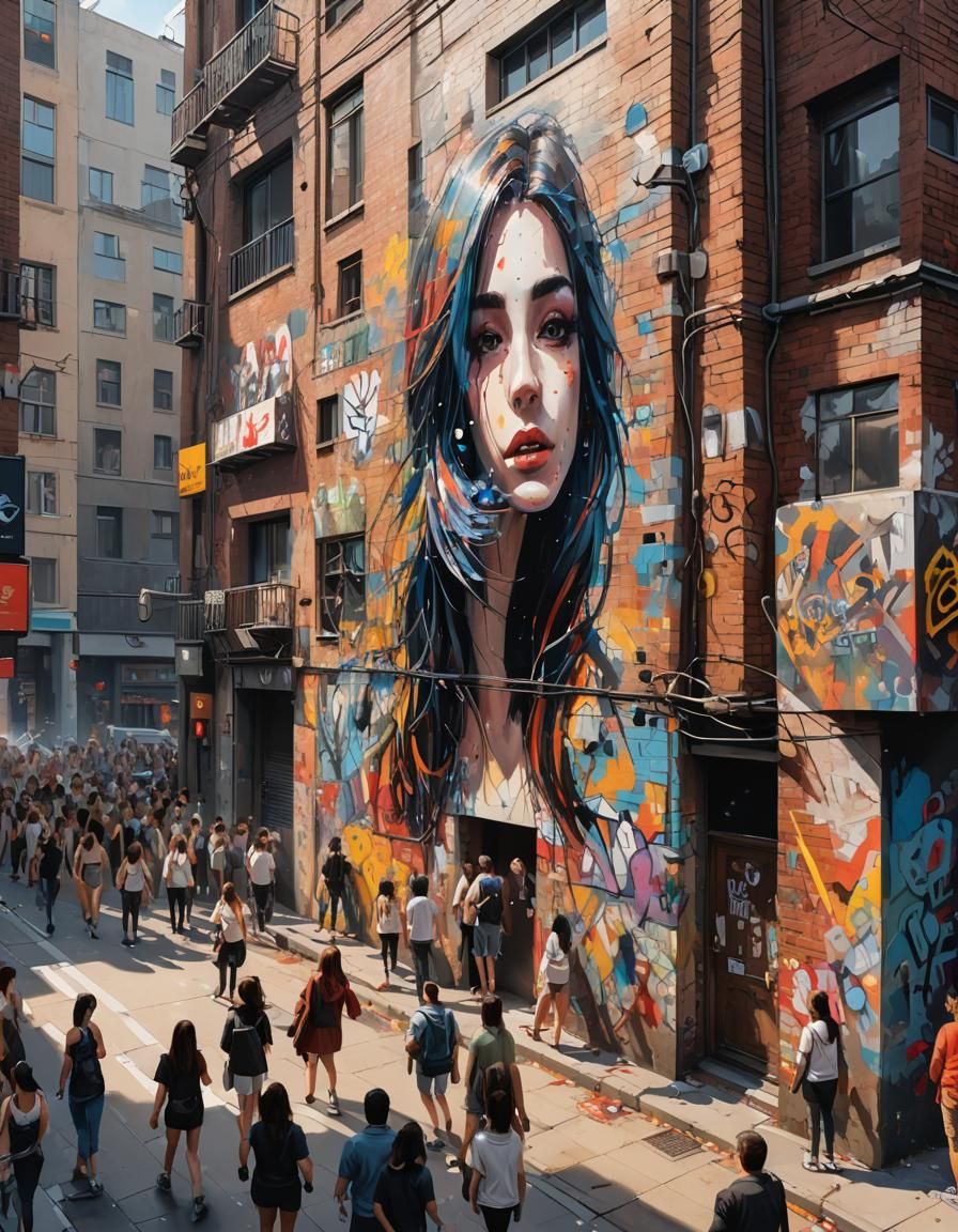 Street Art of a Girl: Concept Art
