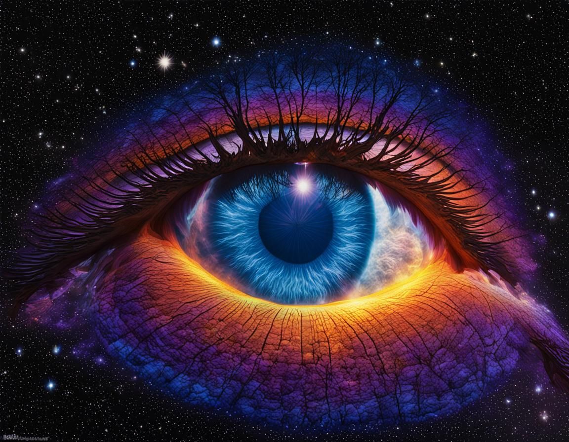 Hyperrealistic Trompe-l'œil of Intergalactic Paradox