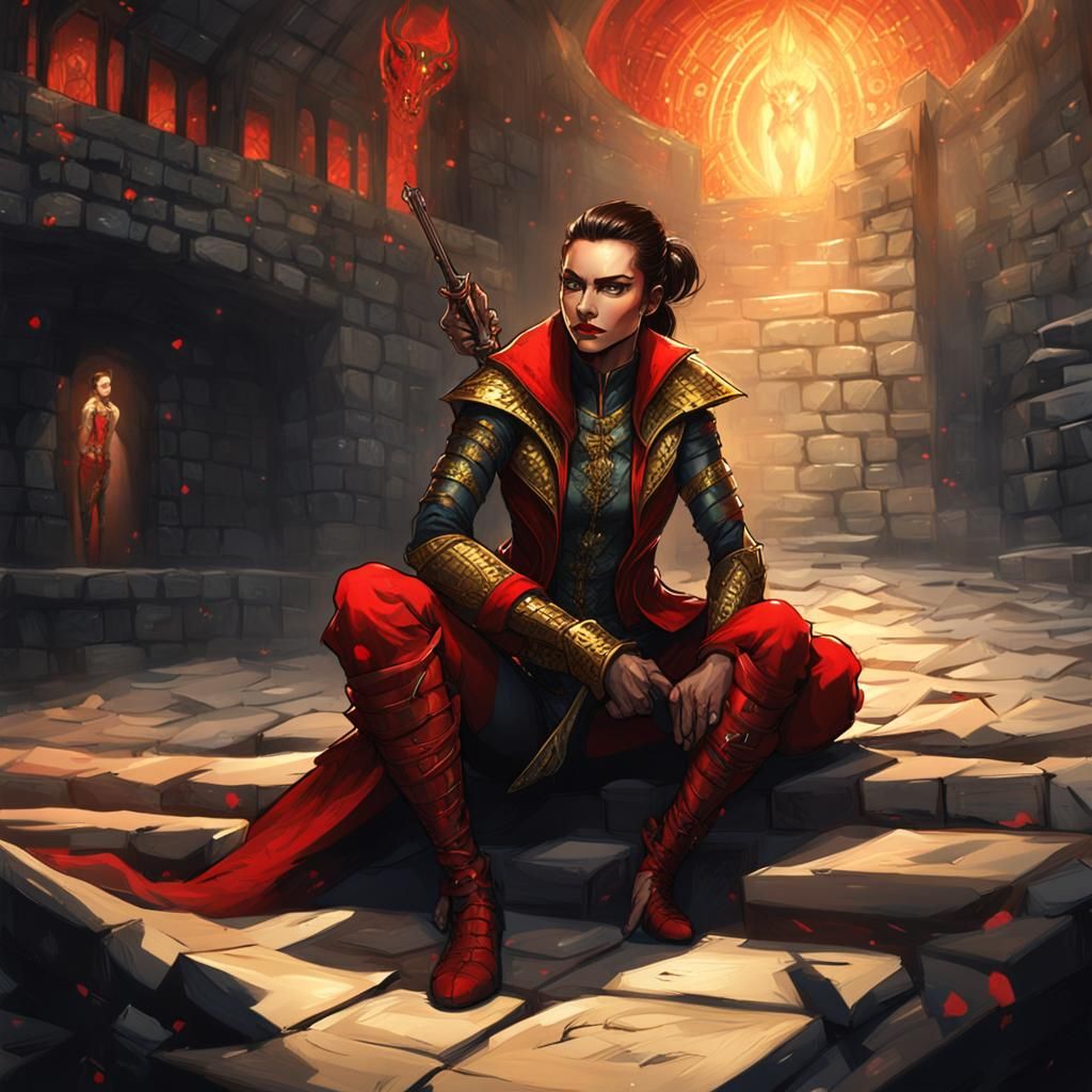 Sinister Hunter in Dark Dungeon