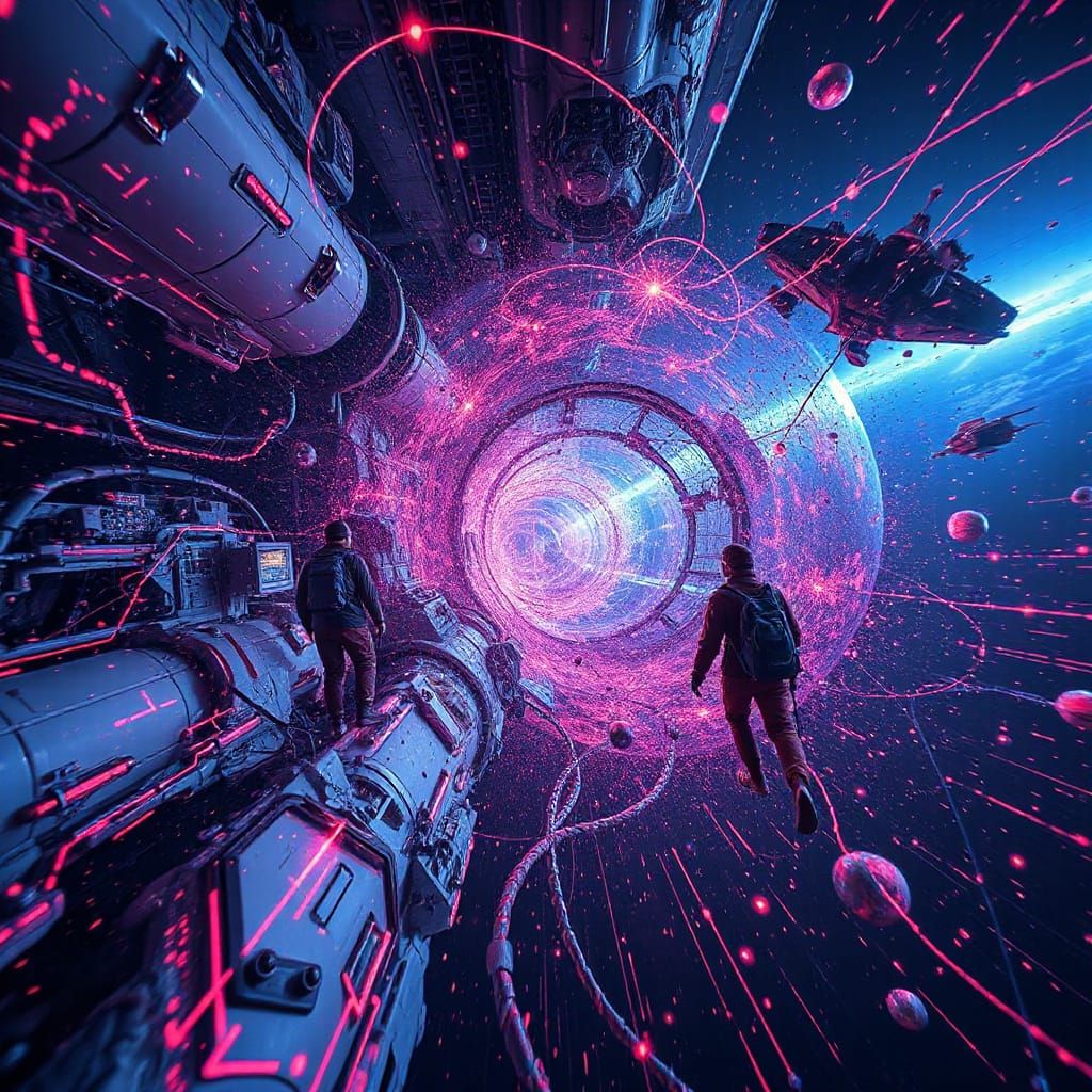 Quantum Entanglement: A Hyperrealistic Space Fantasy
