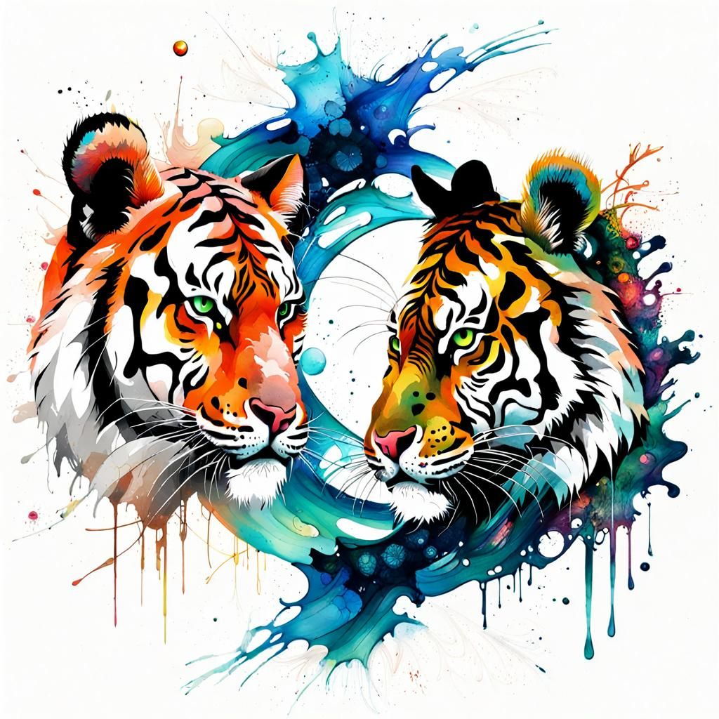 Tiger Duo at Water's Ring