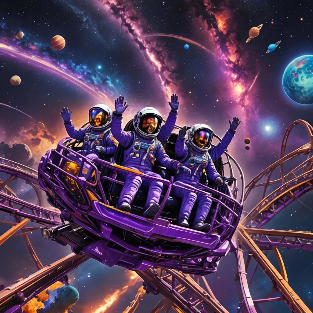 Astronauts on a Space Roller Coaster