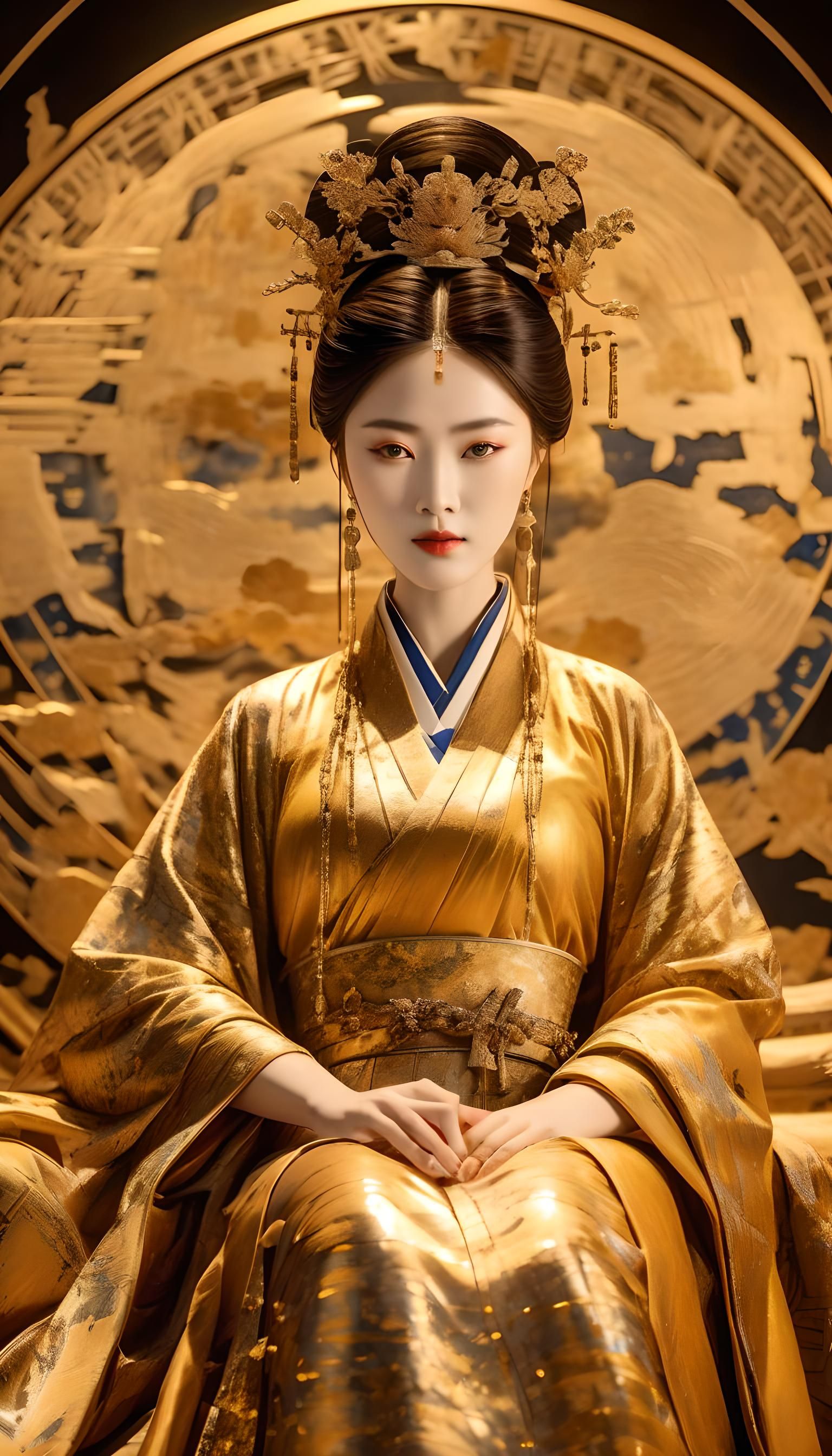 Han Dynasty Empress with Kintsugi Detail