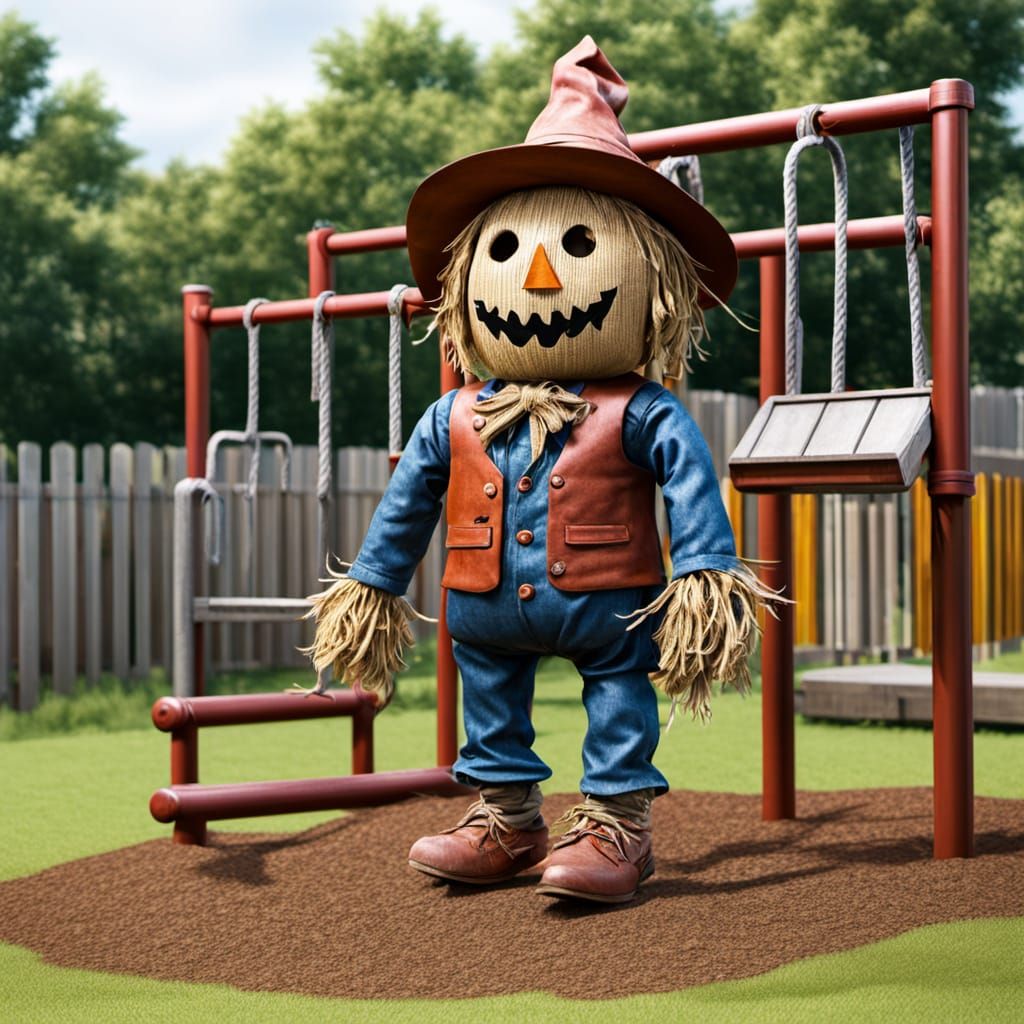 Scarecrow Playground Scene