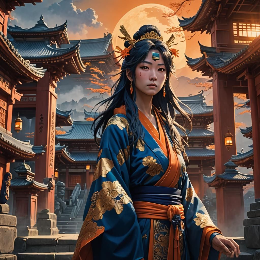 Sukuna Ryomen in Mystical Japanese Temple