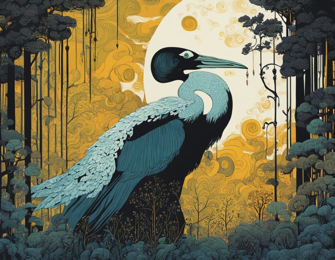 Cuts-out of a Medieval Castle in a Romantic Style