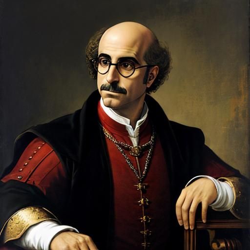 Renaissance Star of Cinema in Elegant Tonsure