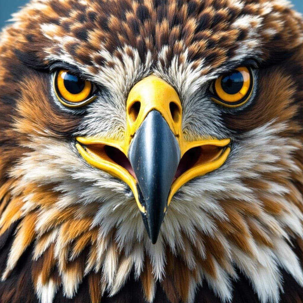 Eagle in Flight: Extreme Close-up