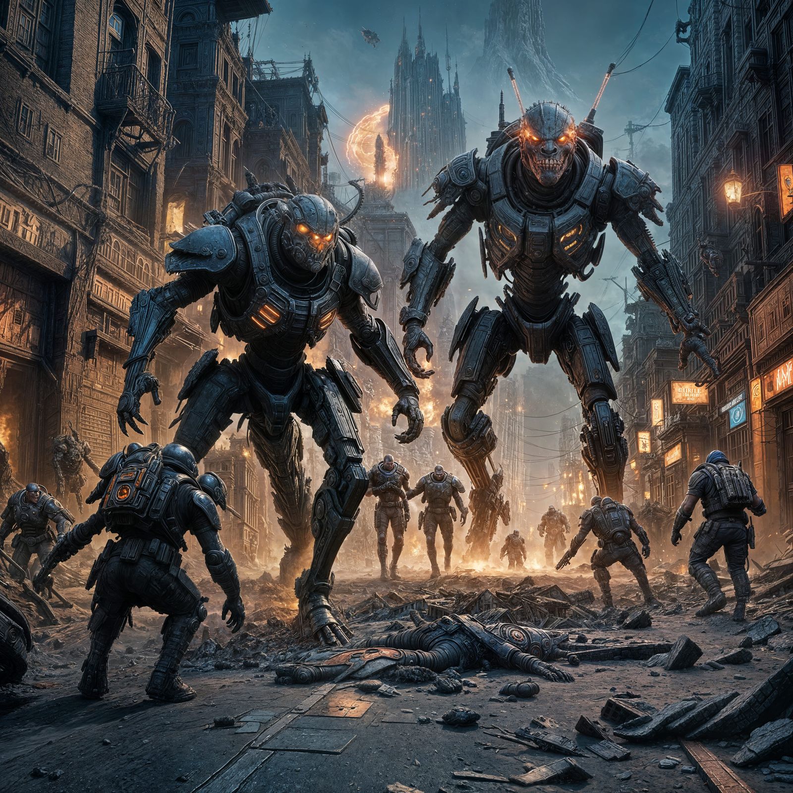 Gears of War Nightmare: Detailed Matte Painting