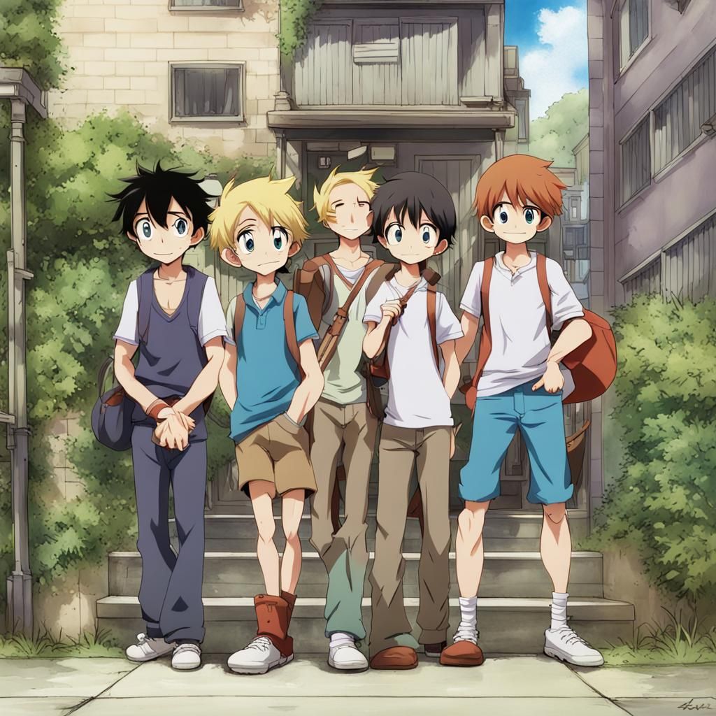 Ed Edd n Eddy in Anime Style