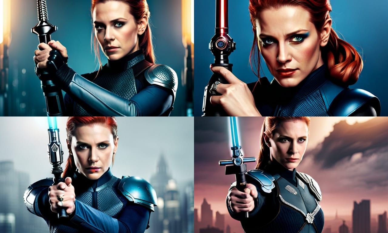 Bo Katan with Darksaber: Professional Photography