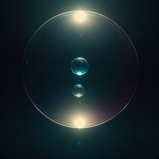 Cinematic Soap Bubble in Atmospheric Light