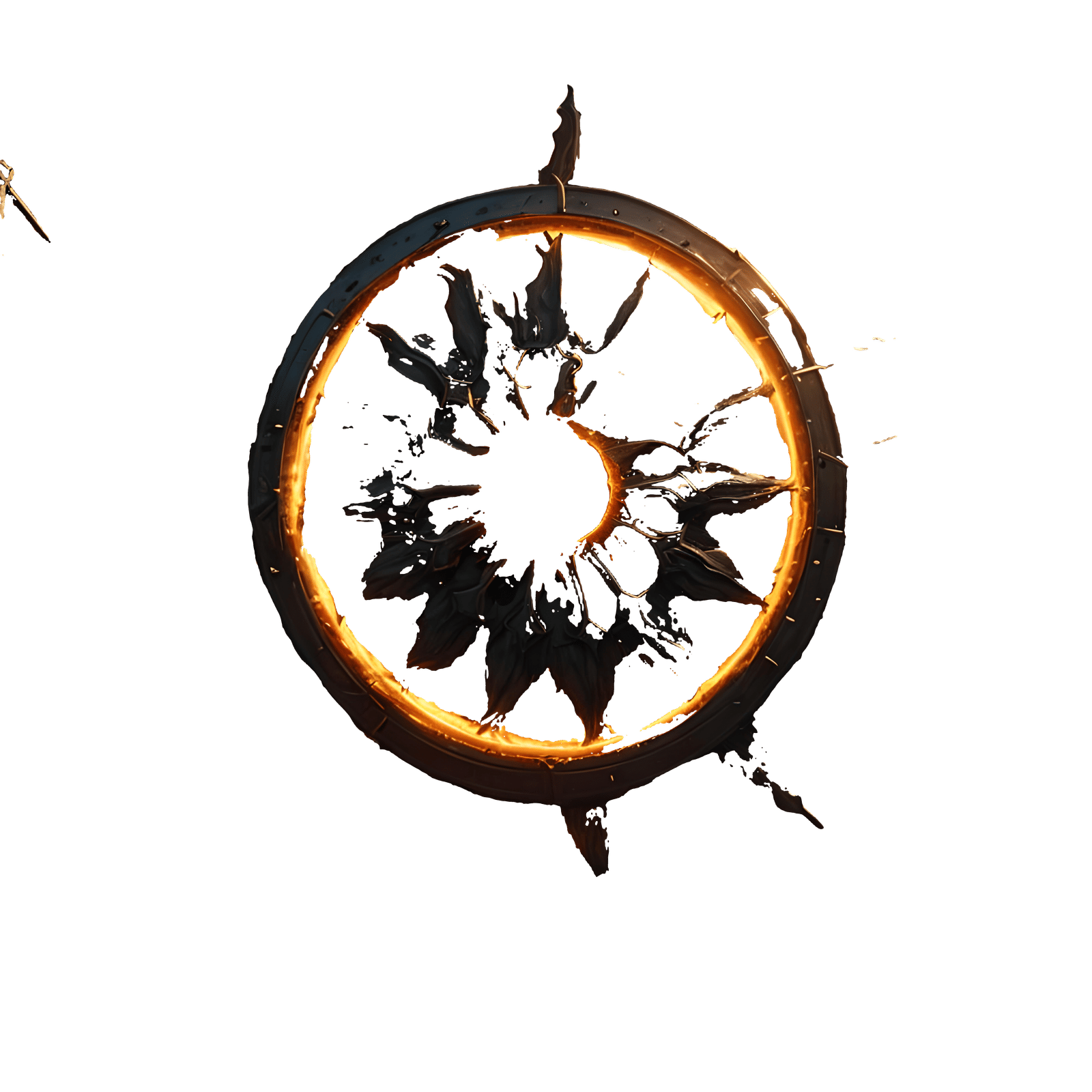 Steampunk Sun Explosion: Detailed Matte Painting