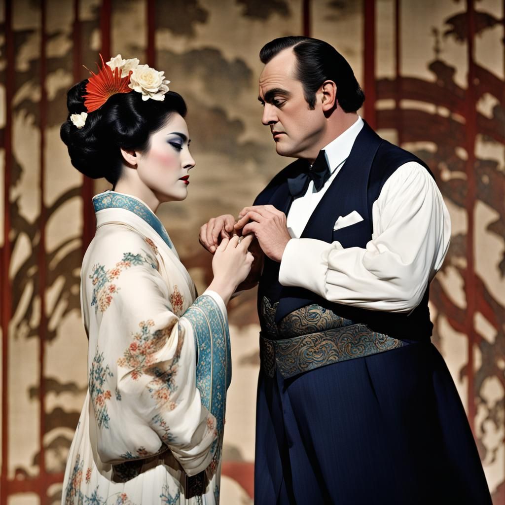 Enrico Caruso and Geraldine Farrar in Madama Butterfly