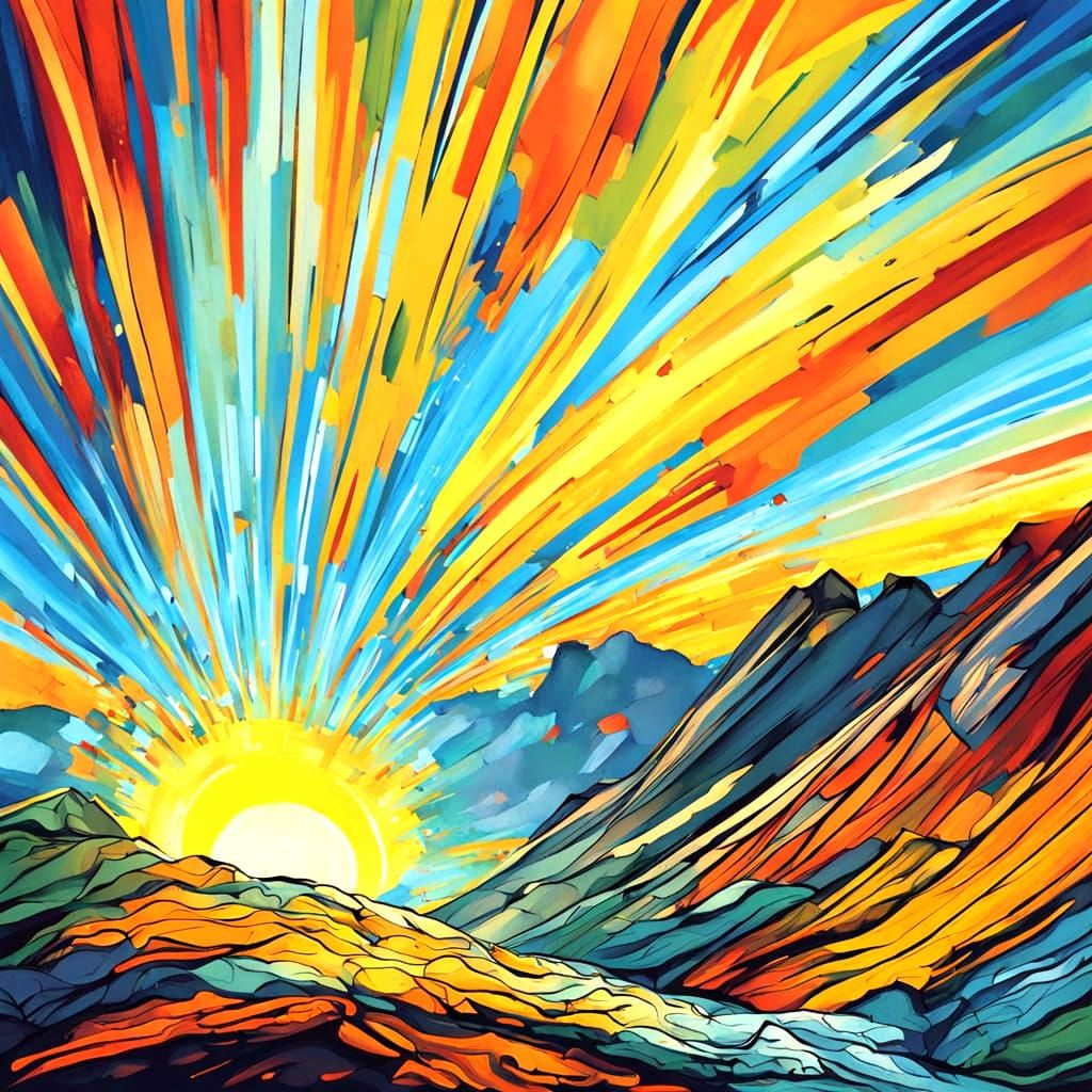 Majestic Waterfalls in Vibrant Sunshine with Polar and Panda...