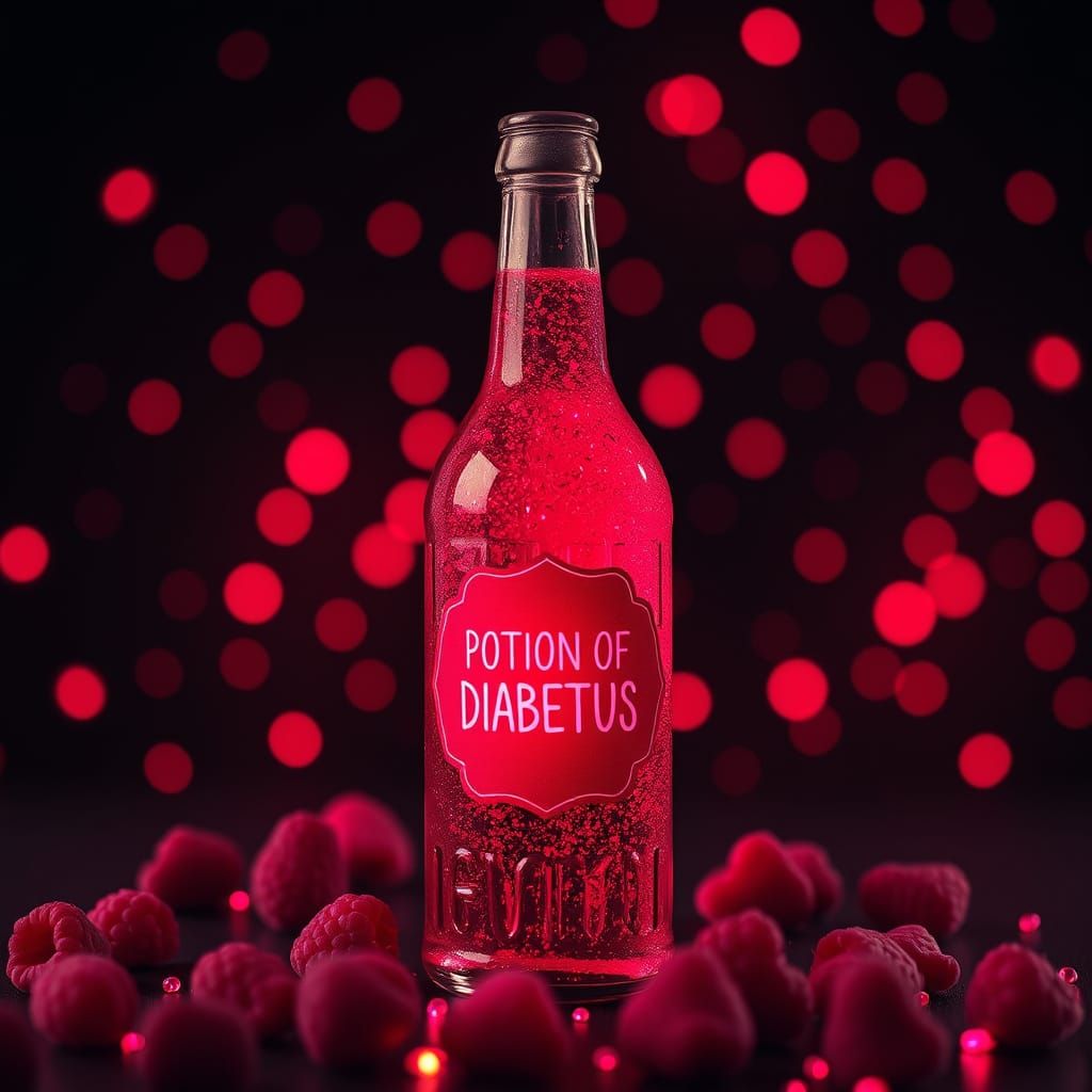 Synthwave Potion of Diabetus with Raspberry