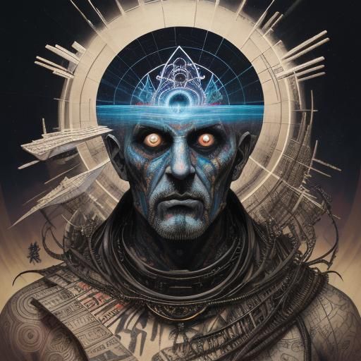 Surreal Mummy Horror in Art Nouveau Style