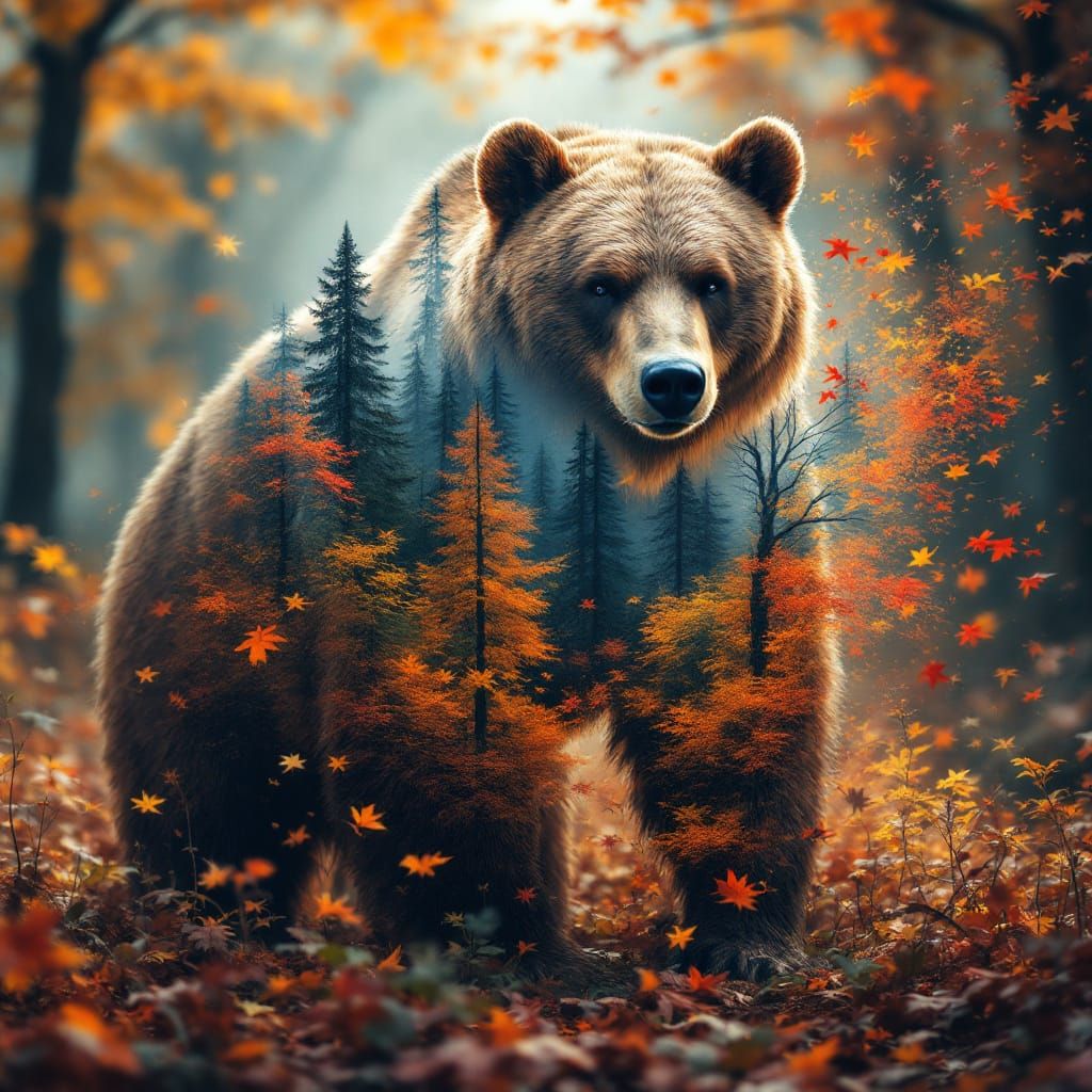 Bear in autumn  II