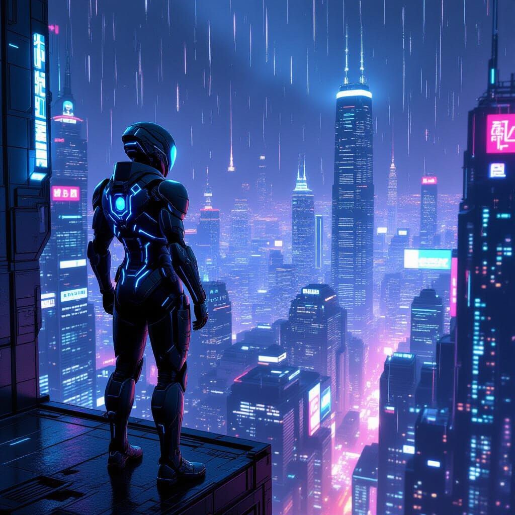 Cybernetic warrior...