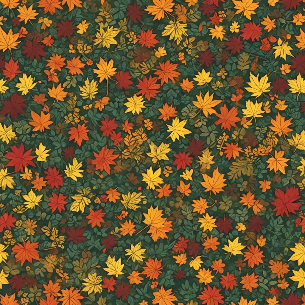 Autumnal Impression: A Single Word AI Creation