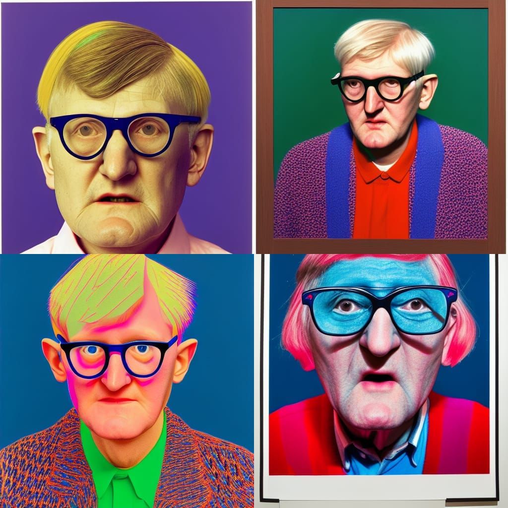 Centered Portrait in Hypermaximilist Style