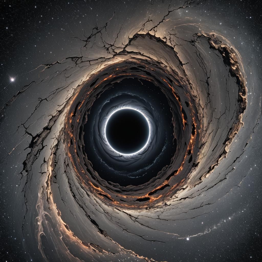 Hyperrealistic Black Hole Seen From Earth