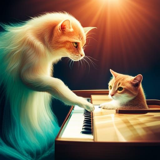 Underwater Cat Pianist Plays a Submerged Song