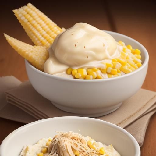 Delicious Mashed Potatoes with Corn and Chicken