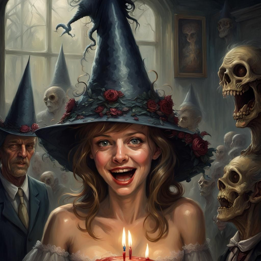 Lisa getting freaky in her Birthday Hat II