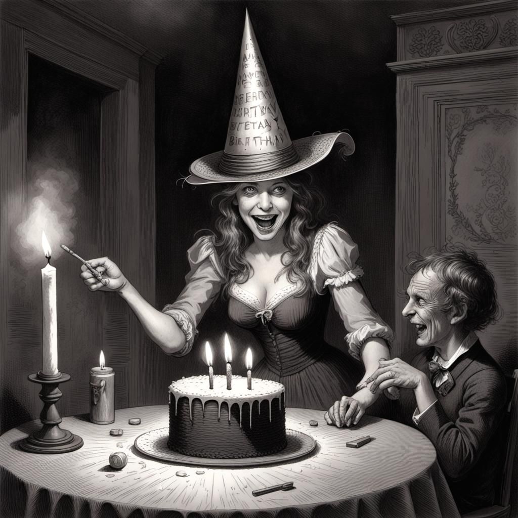 Lisa getting freaky in her Birthday Hat