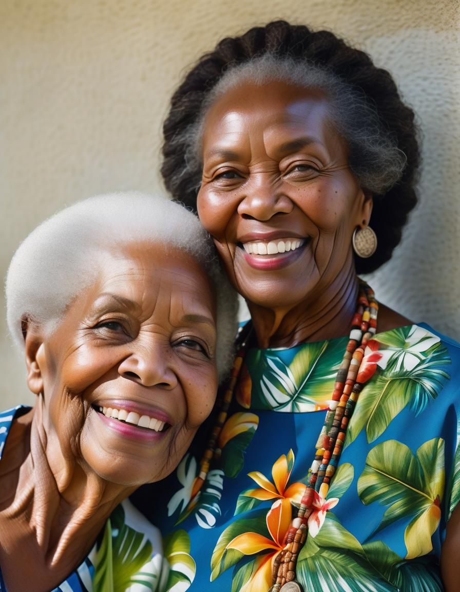 Portrait of a Mother and Daughter in the Tropics